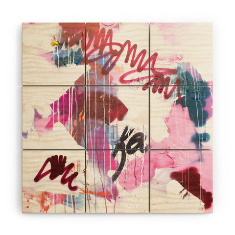 Kent Youngstrom pink combustion Wood Wall Mural