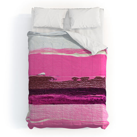 Kent Youngstrom pink stripes Comforter