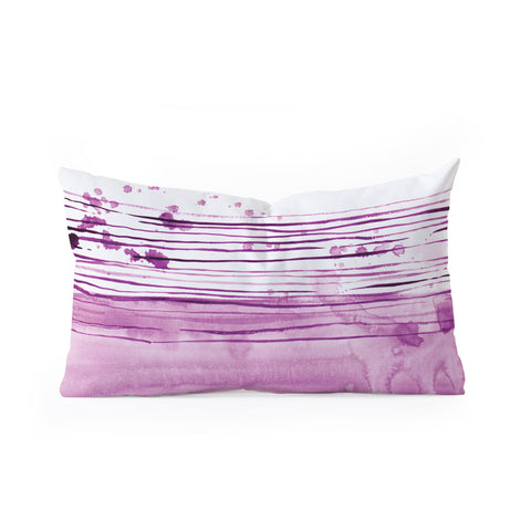 Kent Youngstrom purple for the win Oblong Throw Pillow