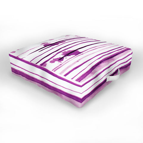 Kent Youngstrom purple for the win Outdoor Floor Cushion