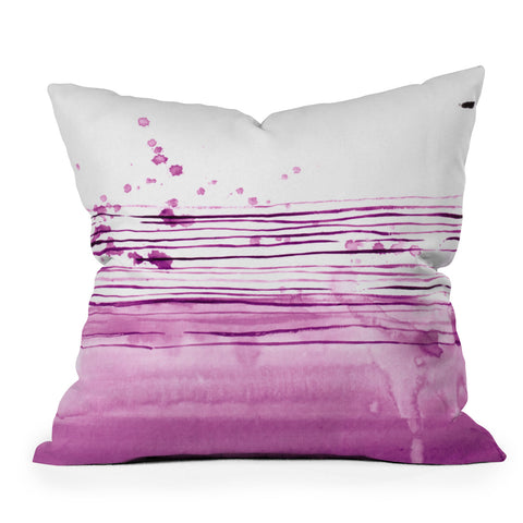 Kent Youngstrom purple for the win Throw Pillow