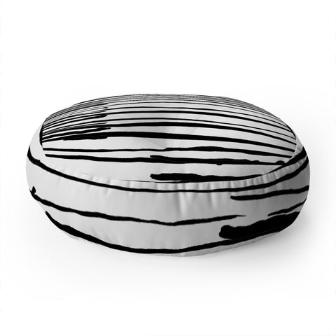 Kent Youngstrom sea stripes Floor Pillow Round
