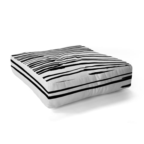 Kent Youngstrom sea stripes Floor Pillow Square