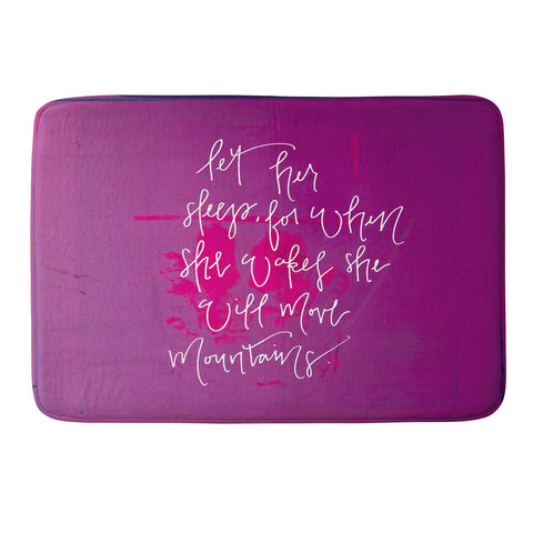 Kent Youngstrom she will move mountains Memory Foam Bath Mat