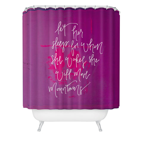Kent Youngstrom she will move mountains Shower Curtain