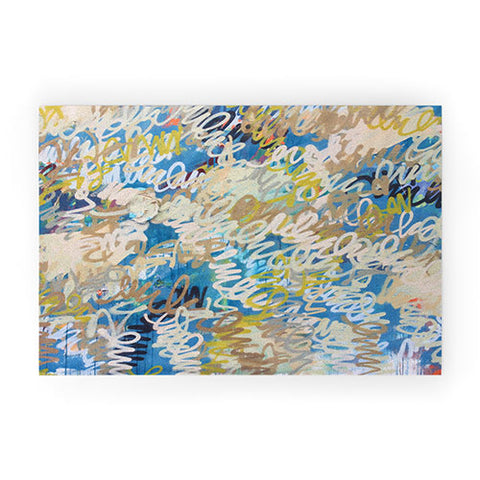 Kent Youngstrom squiggle multi colors Welcome Mat