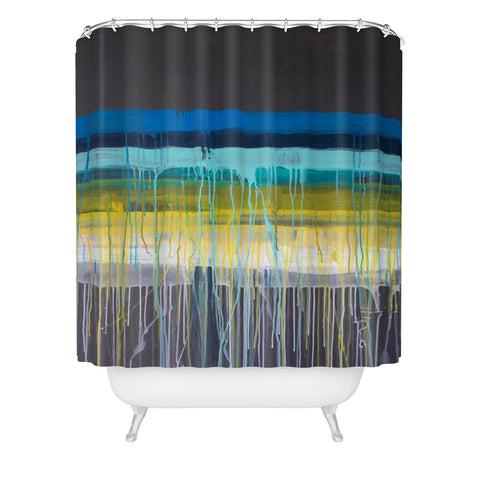 Kent Youngstrom urban stripes Shower Curtain