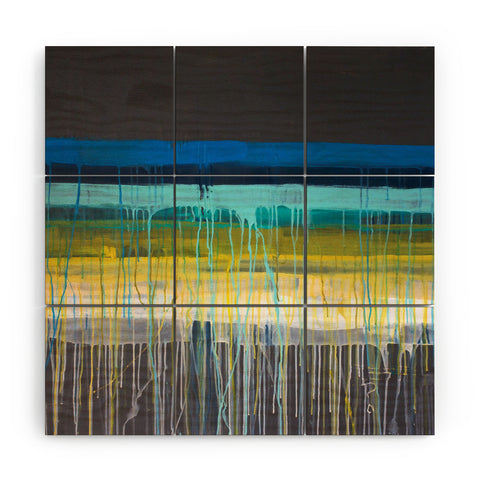 Kent Youngstrom urban stripes Wood Wall Mural