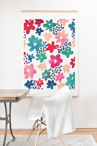 Kerrie Satava Flower Pop Art Print And Hanger