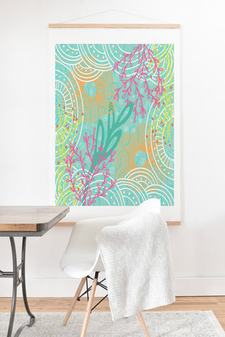 Kerrie Satava Ocean Bloom Art Print And Hanger