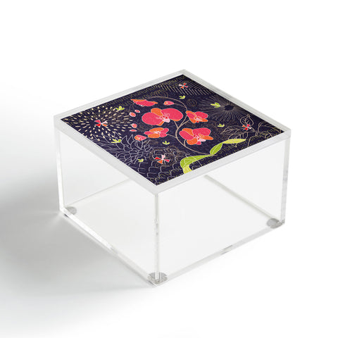 Kerrie Satava Orchid Bloom Acrylic Box