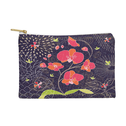 Kerrie Satava Orchid Bloom Pouch
