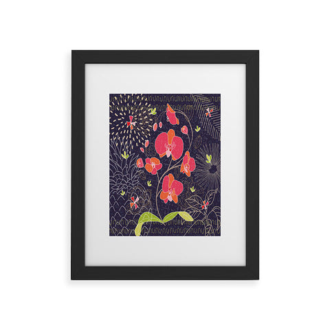 Kerrie Satava Orchid Bloom Framed Art Print