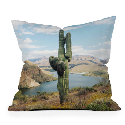 Kevin Russ Arizona Saguaro Throw Pillow