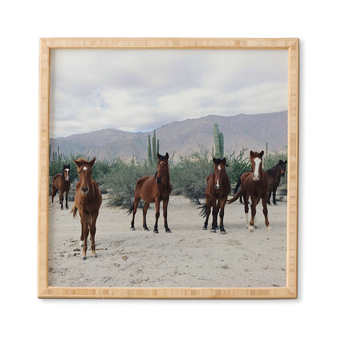 Kevin Russ Baha de los ngeles Wild Horses Framed Wall Art