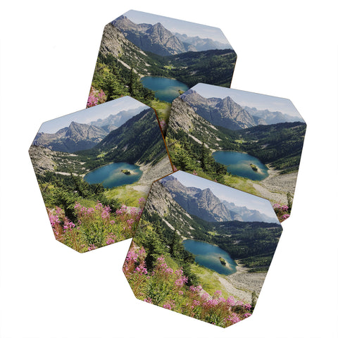 Kevin Russ Cascade Summer Wildflowers Coaster Set