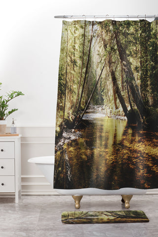 Kevin Russ East Inlet Creek Shower Curtain And Mat
