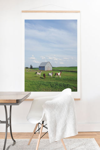 Kevin Russ Farm Horses Art Print And Hanger