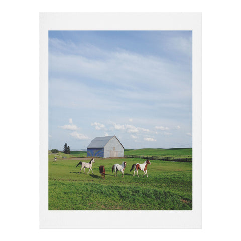 Kevin Russ Farm Horses Art Print