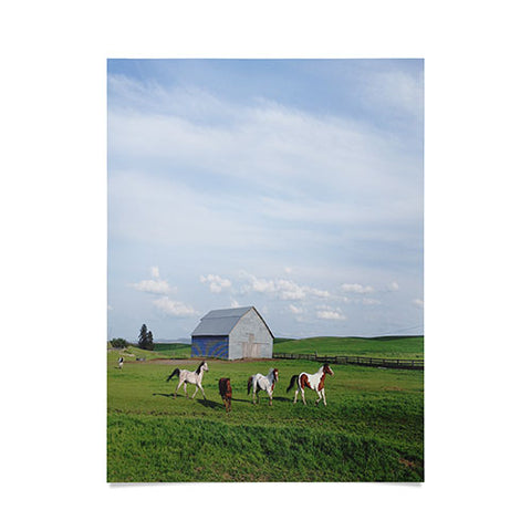 Kevin Russ Farm Horses Poster