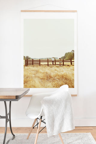 Kevin Russ Fence Standing Art Print And Hanger
