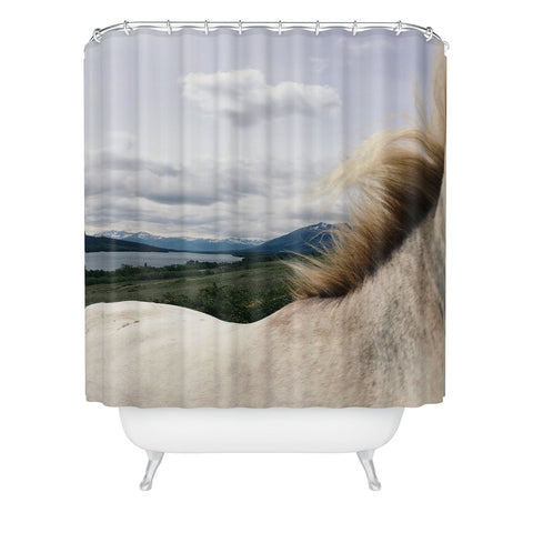 Kevin Russ Horse Back Shower Curtain
