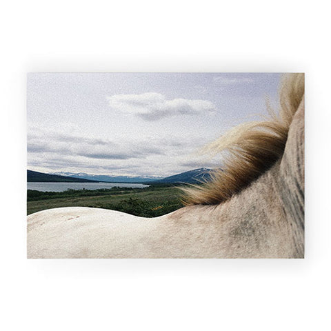 Kevin Russ Horse Back Welcome Mat