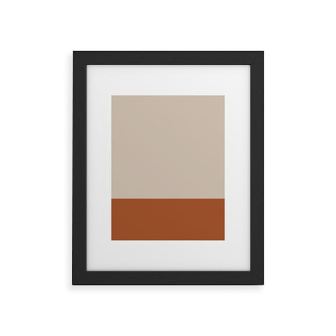 Kierkegaard Design Studio Minimalist Solid Color Block 1 Framed Art Print