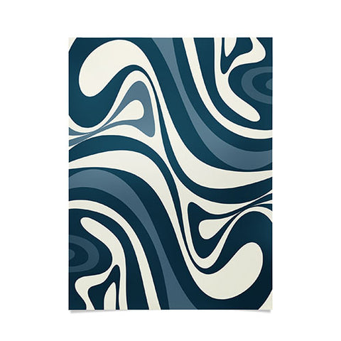 Kierkegaard Design Studio New Groove Retro Swirl Abstract Poster