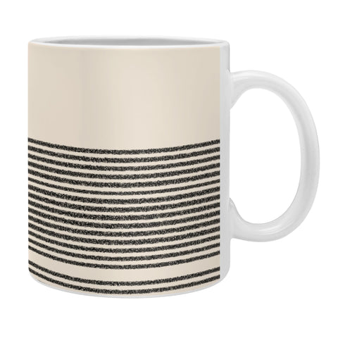 Kierkegaard Design Studio Organic Stripes Minimalist Black Coffee Mug