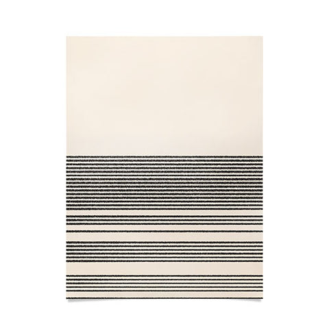 Kierkegaard Design Studio Organic Stripes Minimalist Black Poster