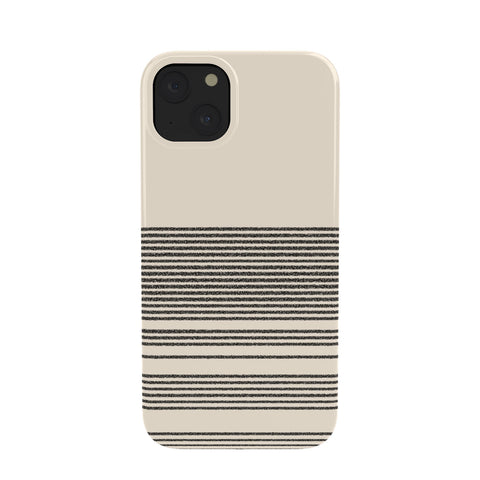 Kierkegaard Design Studio Organic Stripes Minimalist Black Phone Case