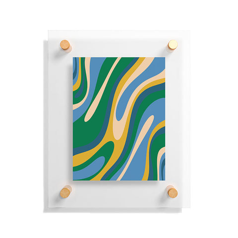 Kierkegaard Design Studio Wavy Loops Abstract Pattern 3 Floating Acrylic Print