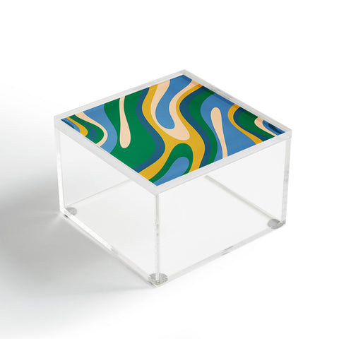 Kierkegaard Design Studio Wavy Loops Abstract Pattern 3 Acrylic Box
