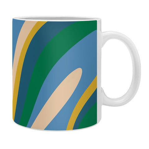 Kierkegaard Design Studio Wavy Loops Abstract Pattern 3 Coffee Mug