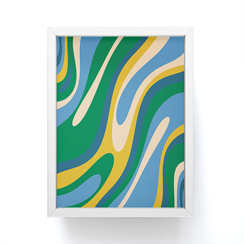 Kierkegaard Design Studio Wavy Loops Abstract Pattern 3 Framed Mini Art Print