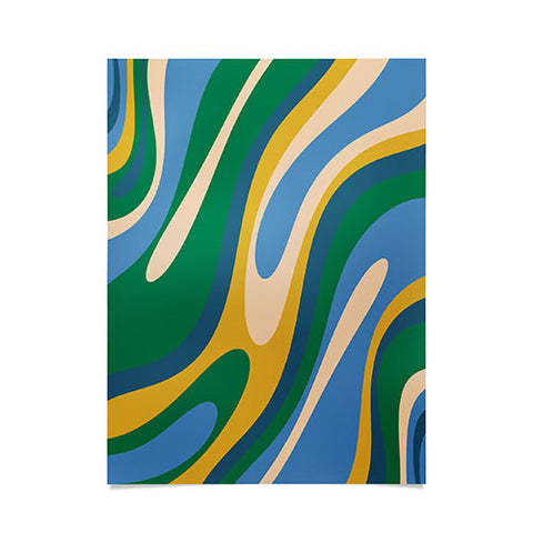 Kierkegaard Design Studio Wavy Loops Abstract Pattern 3 Poster