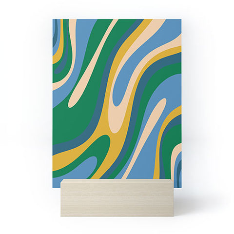 Kierkegaard Design Studio Wavy Loops Abstract Pattern 3 Mini Art Print