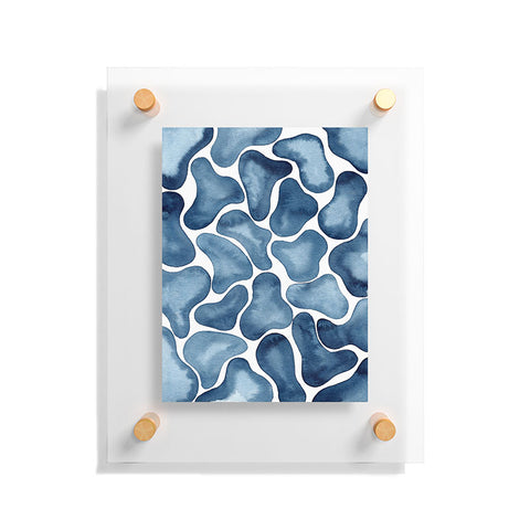 Kris Kivu Blobs watercolor pattern Floating Acrylic Print