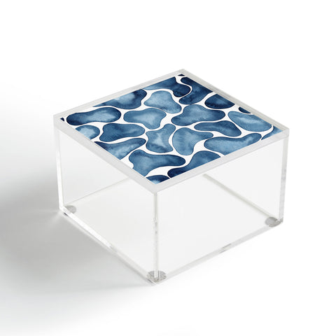 Kris Kivu Blobs watercolor pattern Acrylic Box