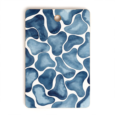 Kris Kivu Blobs watercolor pattern Cutting Board Rectangle