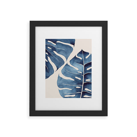 Kris Kivu Blue Botanicals No 2 Framed Art Print