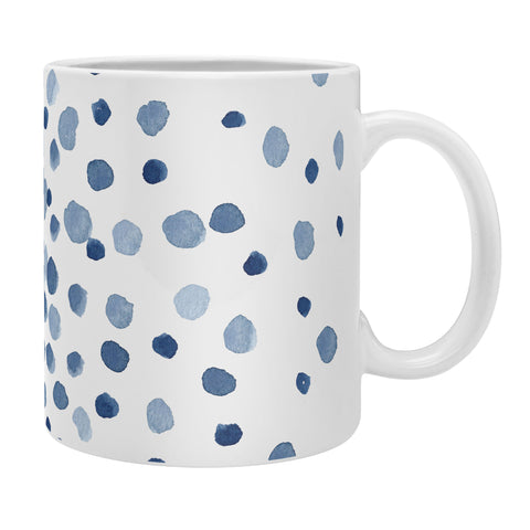 Kris Kivu Explosion of Blue Confetti Coffee Mug