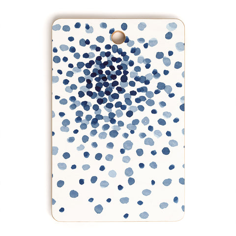 Kris Kivu Explosion of Blue Confetti Cutting Board Rectangle