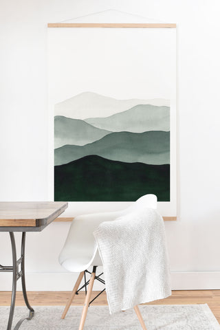 Kris Kivu Green Mountains Art Print And Hanger