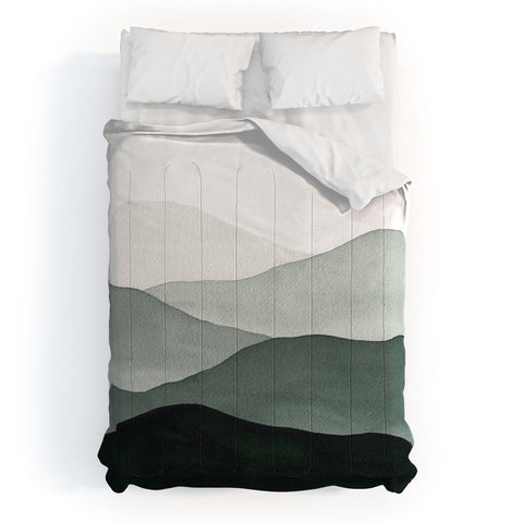 Kris Kivu Green Mountains Comforter