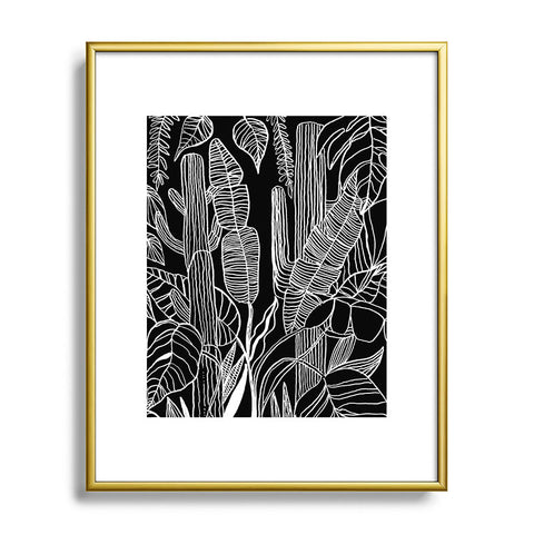 Kris Tate HOME IS WHERE MY PLANTS ARE Metal Framed Art Print