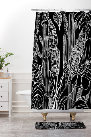 Kris Tate HOME IS WHERE MY PLANTS ARE Shower Curtain And Mat