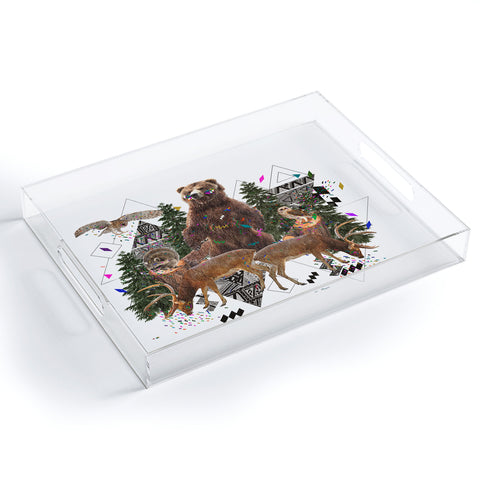 Kris Tate Young Spirits In The Woods Acrylic Tray