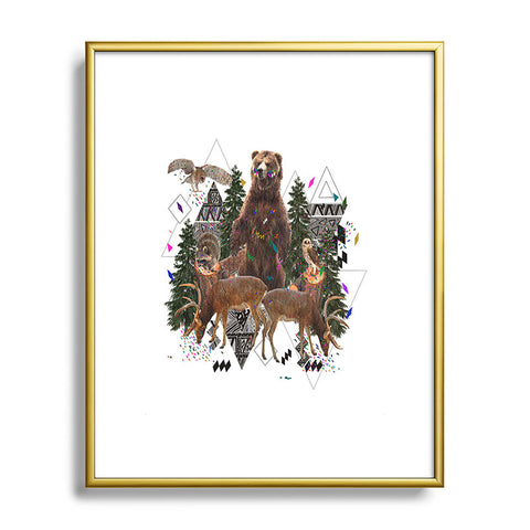 Kris Tate Young Spirits In The Woods Metal Framed Art Print